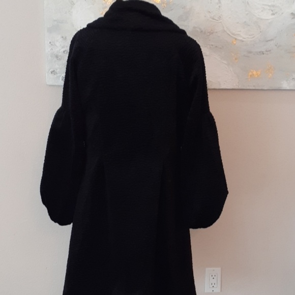 Black faux fur coat - Picture 3 of 4